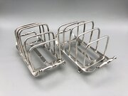2 X George V Silver Toast Racks, D & J Welby, 1914