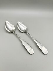 2 X Scottish Provincial Silver Teaspoons, Perth