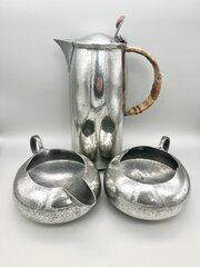 3 Piece Pewter Coffee Set, Liberty & Co, C.1910s
