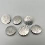 6 x 18th C German Silver Coin Buttons, Brandenburg