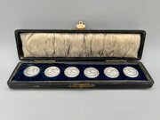 6 X Edwardian Silver Buttons, Adie & Lovekin, 1904