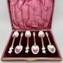 6 x Victorian Silver Diamond Jubilee Coffee Spoons