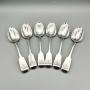 6 x Victorian Silver Teaspoons, Exeter, 1854