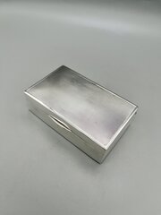 Art Deco Silver Cigarette Box, Mappin & Webb, 1939
