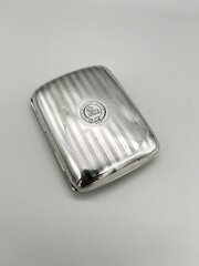 Art Deco Silver Cigarette Case, Birmingham, 1938