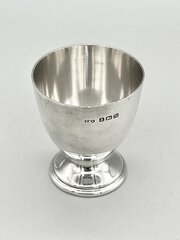 Art Deco Silver Egg Cup, Turner & Simpson, 1936