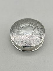 Art Deco Silver Pill Box, Marson & Jones, 1931
