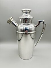 Art Deco Silver Plate Cocktail Shaker, Barker Bros