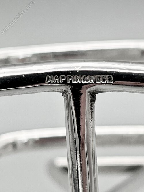 Antiques Atlas - Art Deco Silver Plate Toast Rack, Mappin & Webb