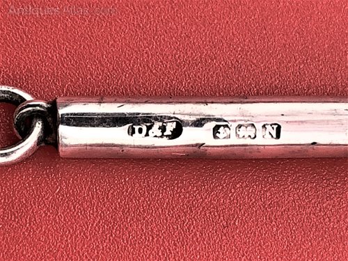 Antiques Atlas - Art Deco Silver Swizzle Stick-Deakin / Francis