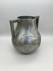 Art Nouveau Pewter Vase, Kayserzinn, C.1895-1910