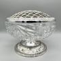 Cut Glass & Silver Plate Rose Bowl, c.1950s/60s