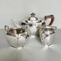 Early 20th C. Silver Plate 3 Piece Tea Set