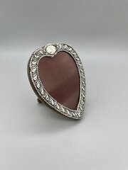 Edwardian Silver Heart Photo Frame, Chester, 1902