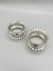 Edwardian Silver Napkin Rings, Walker & Hall, 1907