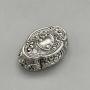 Edwardian Silver Pill Box, Deakin & Francis, 1902