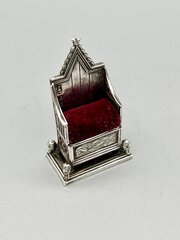 Edwardian Silver Pin Cushion, Levi & Salaman, 1901