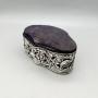 Edwardian Silver Ring Box, Broadway & Co, 1903