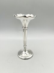 Edwardian Silver Specimen Vase, R. Pringle, 1910