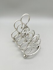Edwardian Silver Toast Rack, Gsmiths & Ssmiths