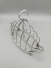 Edwardian Silver Toast Rack, Haseler Bros, 1904