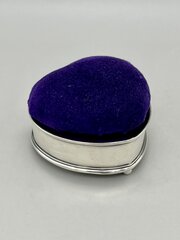 Edwardian Silver Trinket Box / Pin Cushion, 1906