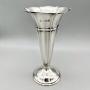 Edwardian Silver Trumpet Vase, London, 1909