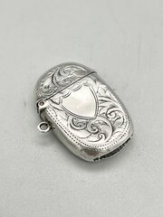 Edwardian Silver Vesta Case, Joseph Gloster, 1907