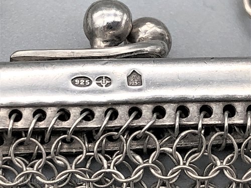 Antiques Atlas - French Silver Mesh Coin Purse, London Import