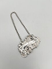 George III Silver Claret Label, M. Linwood, 1818