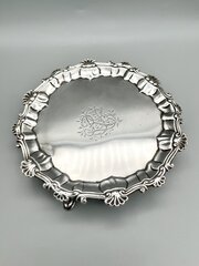 George II Silver Waiter, Ebenezer Coker, 1755