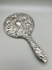George V Silver Hand Mirror, Daniel Mnf Co, 1926