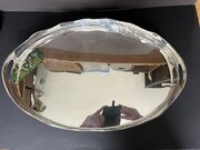 Large Silver Plate Galleried Tray, C.1930s-50s