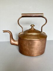 Large Victorian 8 Pint Copper Kettle, C.1840s-60s