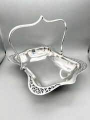 Silver Plate Cake Basket, Sheffield, C.1890-1910