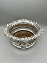 Silver Plate Wine Bottle Coaster, C.1900s-30s