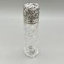 Victorian Glass & Silver Perfume Bottle, 1881