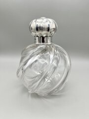 Victorian Glass & Silver Scent Bottle, Bham, 1894