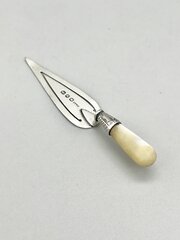 Victorian Silver Bookmark, Adie & Lovekin, 1896