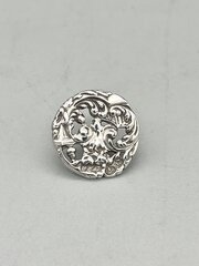 Victorian Silver Button, Deakin & Francis, 1900
