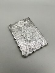 Victorian Silver Card Case, George Unite, 1857