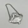 Victorian Silver Decanter Label, Birmingham, 1891