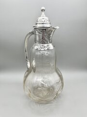 Victorian Silver Mounted Claret Jug, Bham, 1898