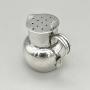 Victorian Silver Pepper Shaker, Chester, 1897