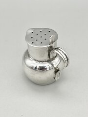 Victorian Silver Pepper Shaker, Chester, 1897