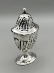 Victorian Silver Pepper Shaker, H. Matthews, 1900