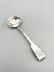 Victorian Silver Salt Spoon, Charles Boyton, 1869