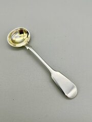 Victorian Silver Salt Spoon, J. Stone, Exeter,1855