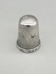 Victorian Silver Thimble, Samuel Foskett, 1892
