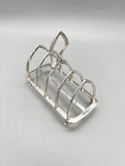 Victorian Silver Toast Rack, Thomas Bradbury, 1900